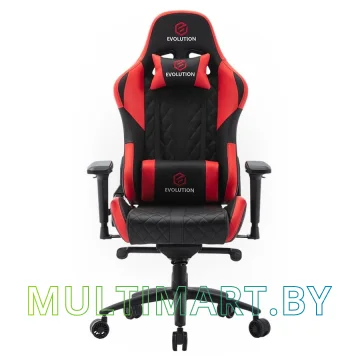 Кресло компьютерное Evolution Racer M (черный/красный)